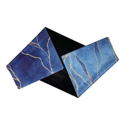 Eco-Friendly Vegan Yoga Mat – Gold Marble, Non-Slip, Foldable, Recyclable.