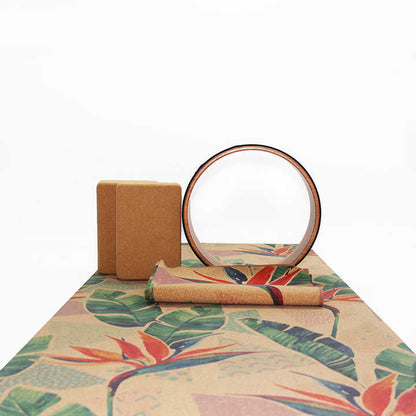 Eco-Friendly Cork Yoga Mat – Natural, Anti-Bacterial, No-Smell, Sustainable Rubber.