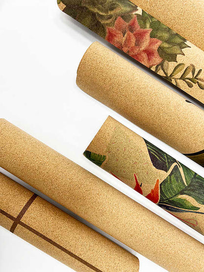 Eco-Friendly Cork Yoga Mat – Natural, Anti-Bacterial, No-Smell, Sustainable Rubber.