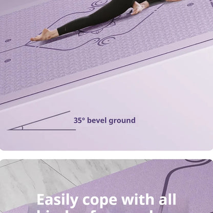 Yoga Mat Anti Slip Shock Resistance Exercise Fitness Pilates Exercise Mat