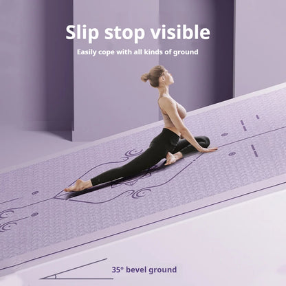 Yoga Mat Anti Slip Shock Resistance Exercise Fitness Pilates Exercise Mat