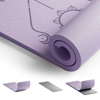 Yoga Mat Anti Slip Shock Resistance Exercise Fitness Pilates Exercise Mat